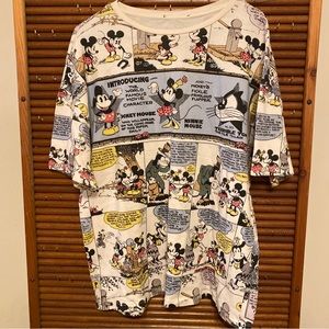 Rare Mickey Mouse print graphic art t-shirt Vintage collectible